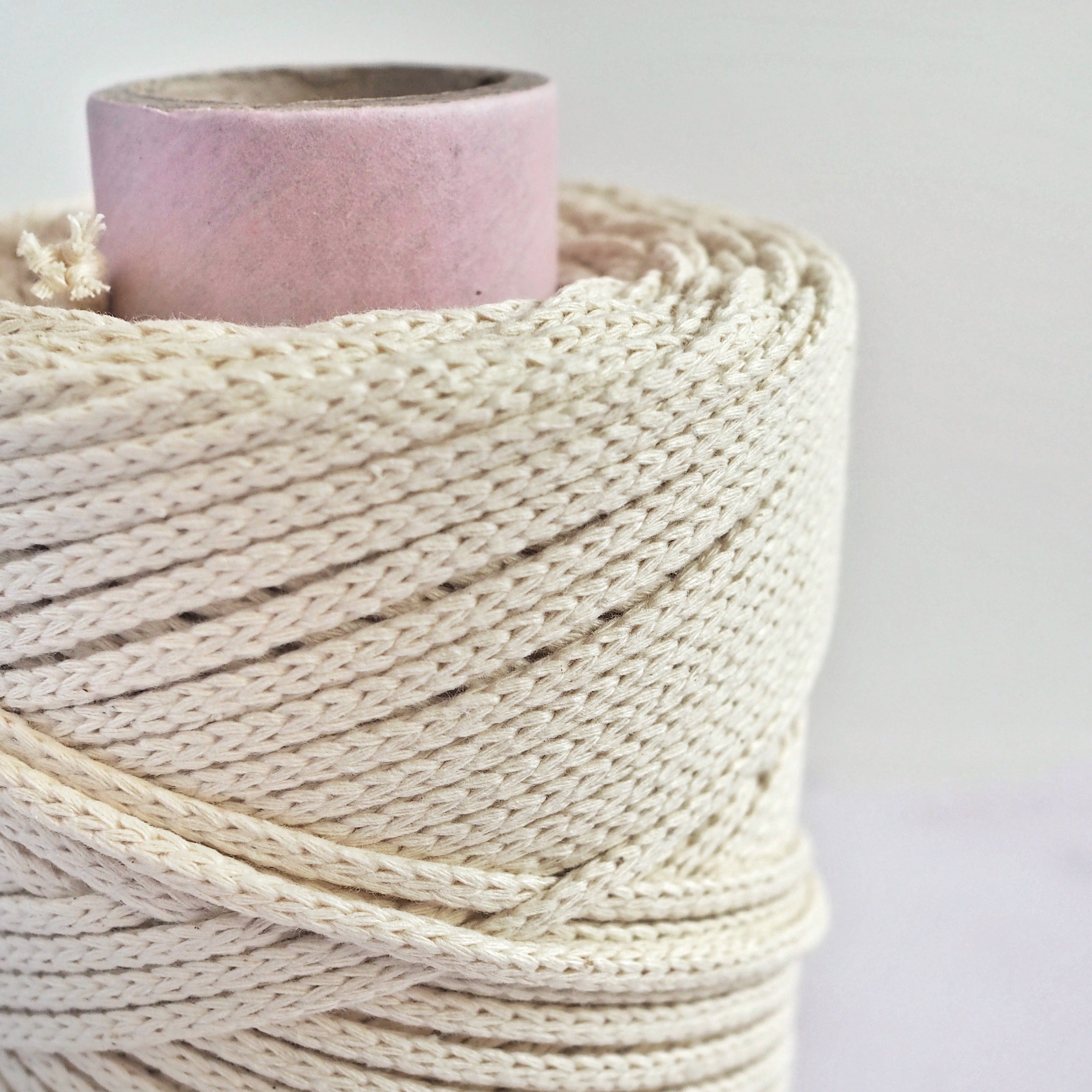 Natural | 3mm Braided Cotton Cord